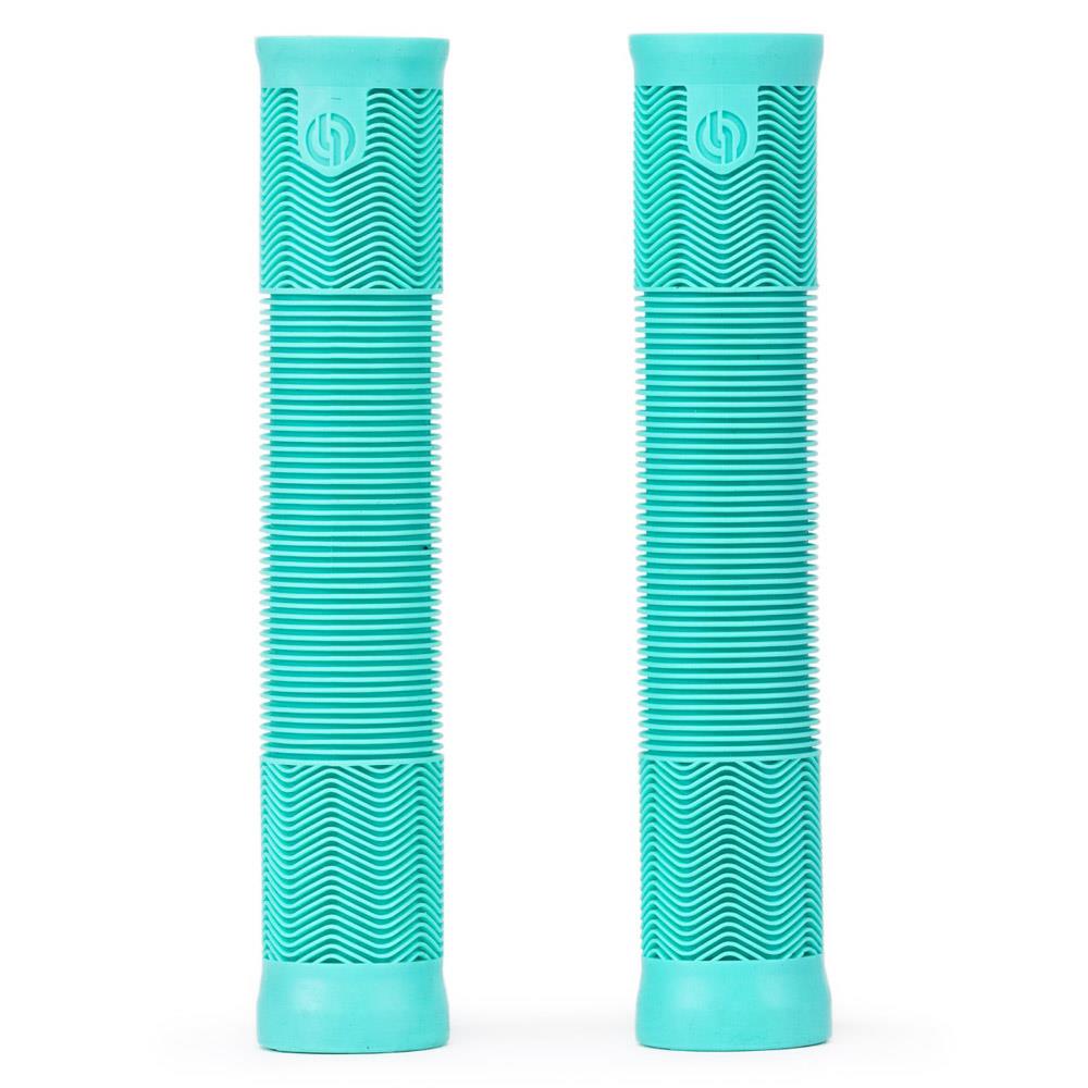 Manopole Bici Salt Ex Senza Flangia - Colore Verde Acqua, Gomma Krayton, Lunghezza 154mm